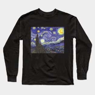 Starry Night by Vincent van Gogh Long Sleeve T-Shirt